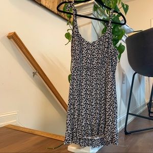 Lulus Zaharia Black and White Floral Print Mini Dress